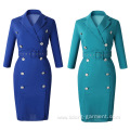 women formal dress uniform with belt standard collar